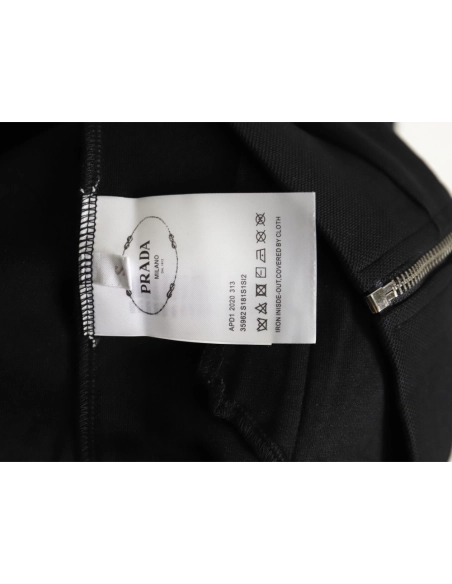 Prada side triangle logo green webbing zipper jacket,Cheap Replica Reps Prada