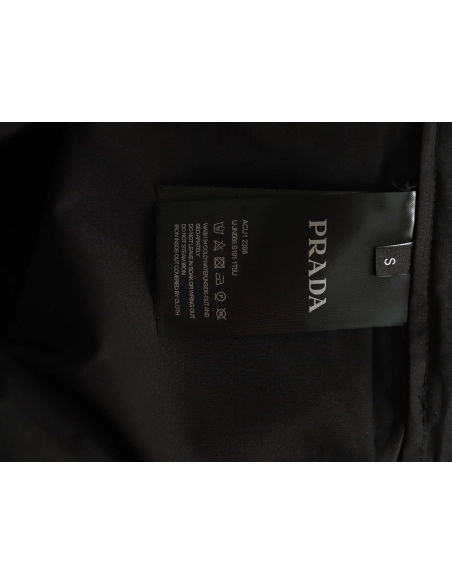 Prada triangle logo zip pocket shirt,Cheap Replica Reps Prada