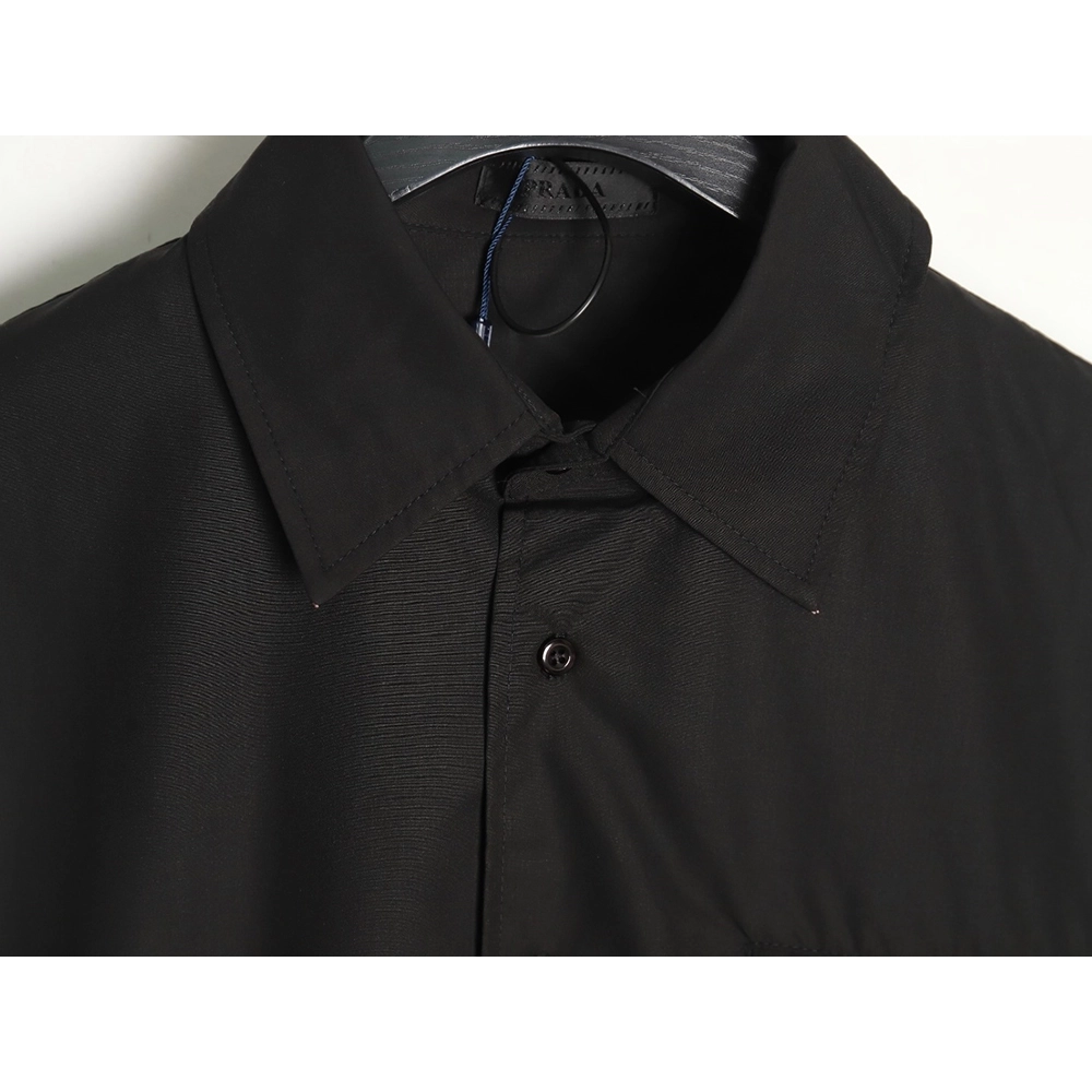 Prada triangle logo zip pocket shirt,Cheap Replica Reps Prada