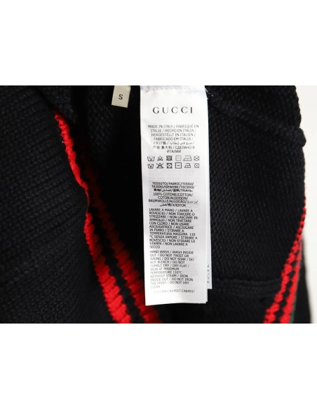 Gucci Red and Green Striped Cardigan Sweater TSK1,Cheap Replica Reps Gucci