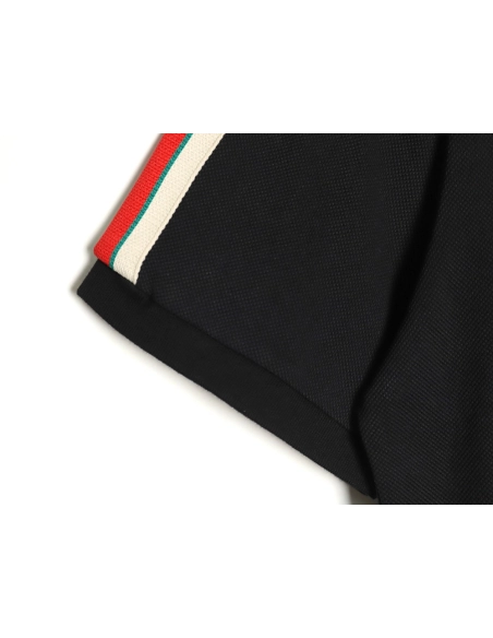 Gucci classic shoulder jacquard webbing Polo short sleeve,Cheap Replica Reps Gucci