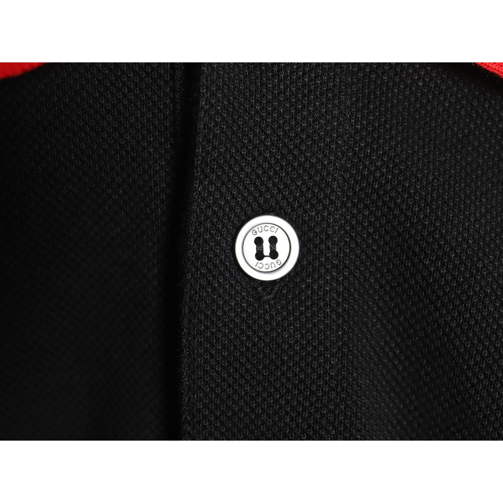 Gucci classic shoulder jacquard webbing Polo short sleeve,Cheap Replica Reps Gucci