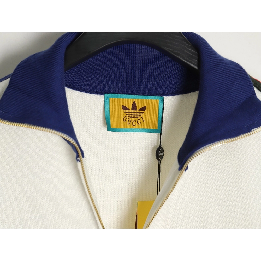 Gucci x Adidas cobranded trefoil embroidered knitted jacket XSL,Cheap Replica Reps Gucci