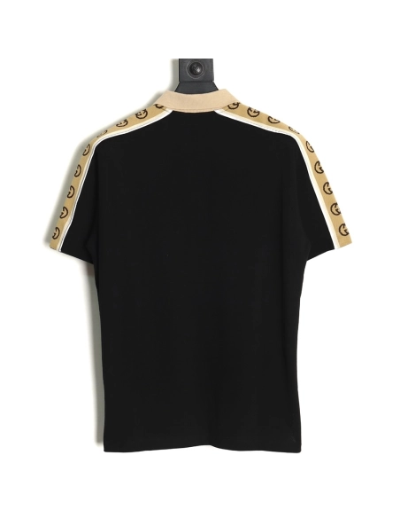 Gucci reflective webbing polo short sleeve TSK1,Cheap Replica Reps Gucci