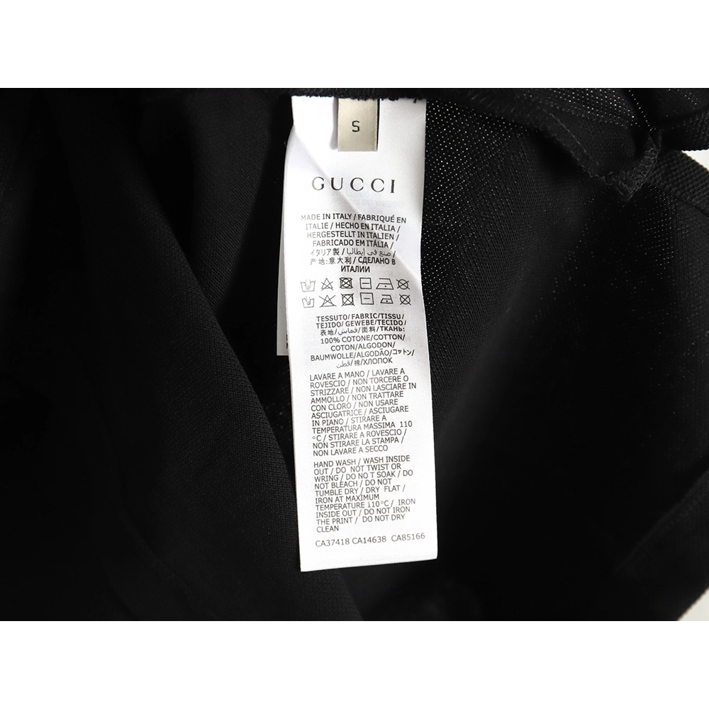 Gucci reflective webbing polo short sleeve TSK1,Cheap Replica Reps Gucci