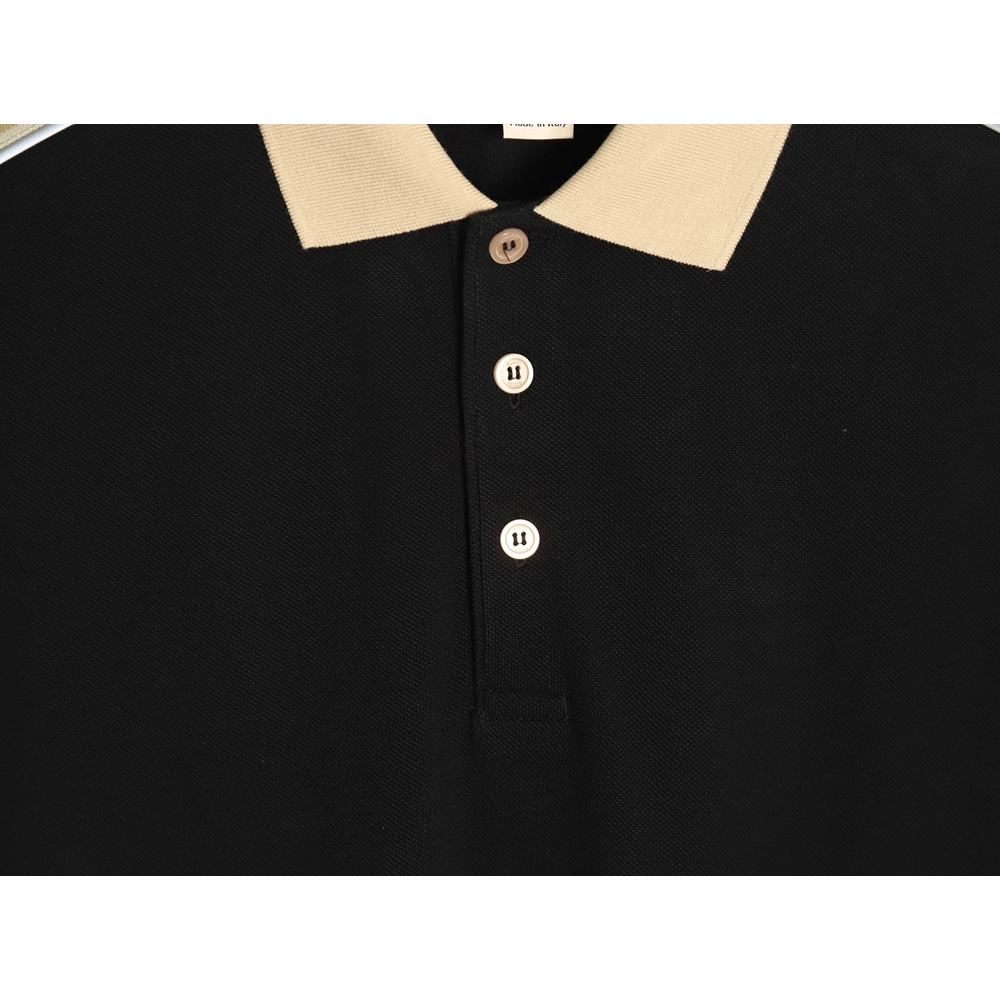 Gucci reflective webbing polo short sleeve TSK1,Cheap Replica Reps Gucci