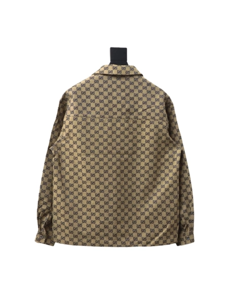 Gucci Double G all over print multipocket lapel jacket TSK1,Cheap Replica Reps Gucci