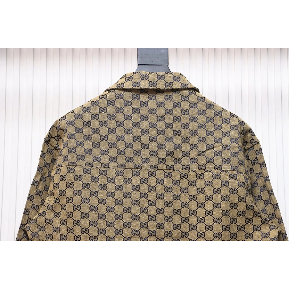 Gucci Double G all over print multipocket lapel jacket TSK1,Cheap Replica Reps Gucci