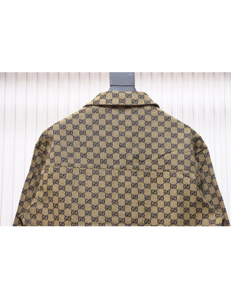 Gucci Double G all over print multipocket lapel jacket TSK1,Cheap Replica Reps Gucci