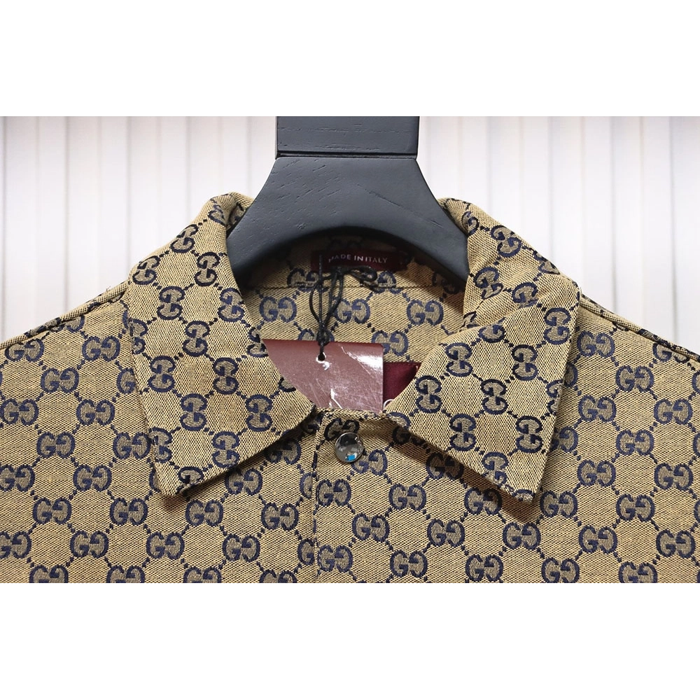 Gucci Double G all over print multipocket lapel jacket TSK1,Cheap Replica Reps Gucci