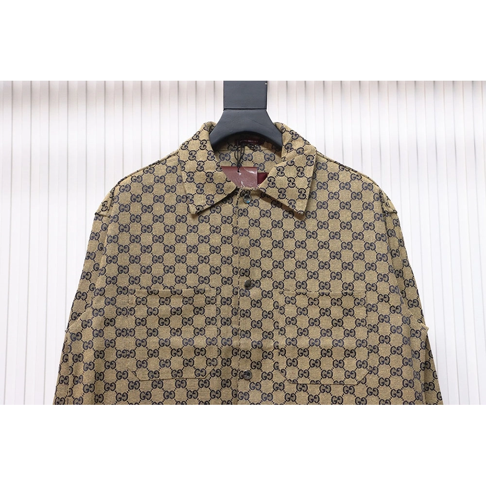 Gucci Double G all over print multipocket lapel jacket TSK1,Cheap Replica Reps Gucci