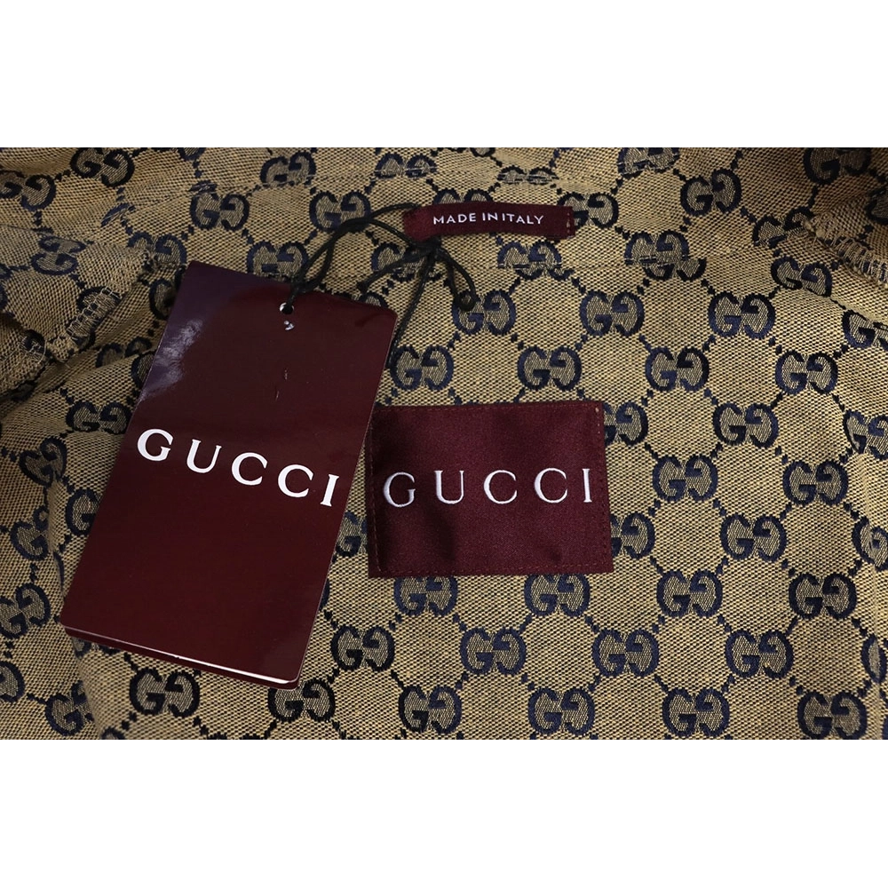 Gucci Double G all over print multipocket lapel jacket TSK1,Cheap Replica Reps Gucci