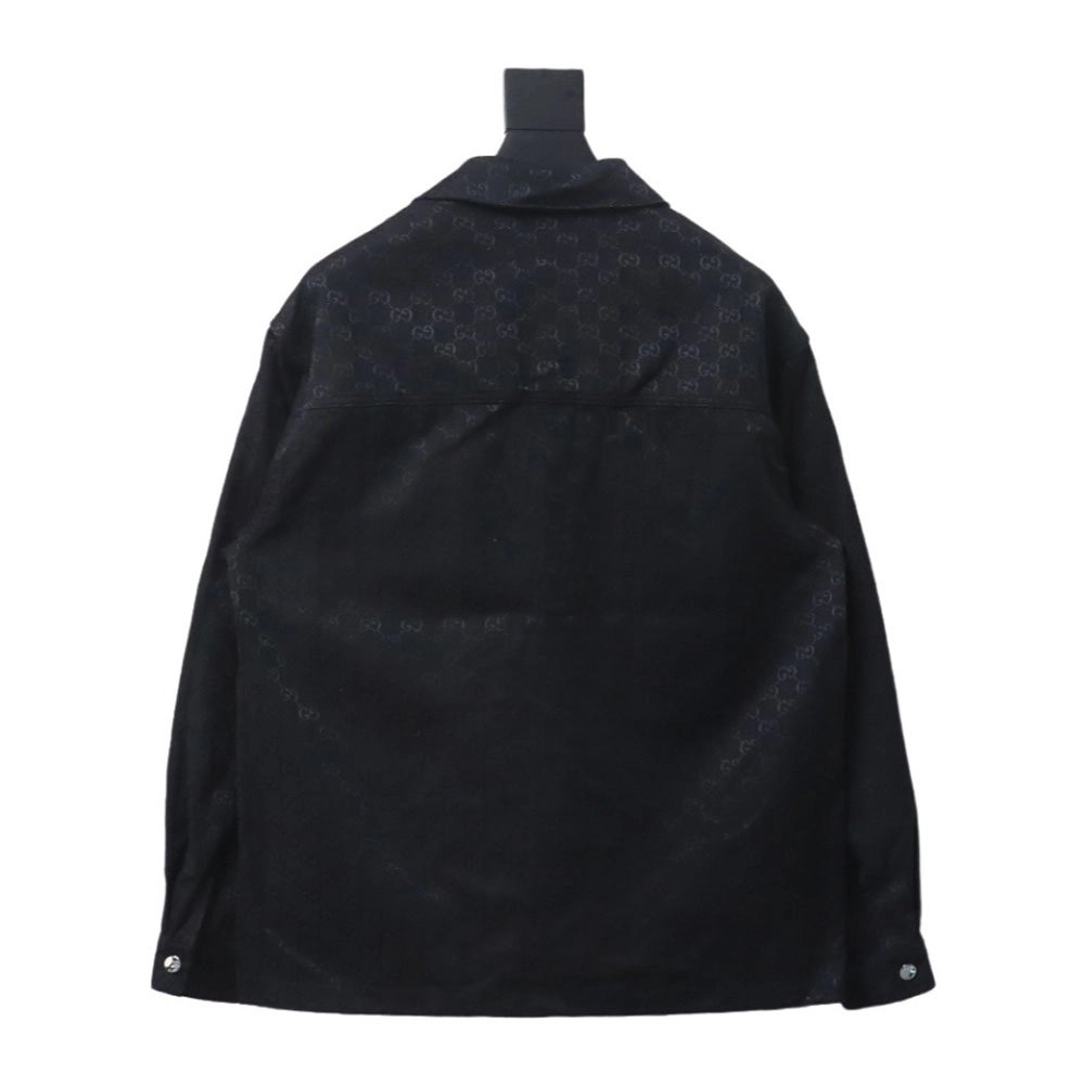 Gucci Double G all over print multipocket lapel jacket,Cheap Replica Reps Gucci