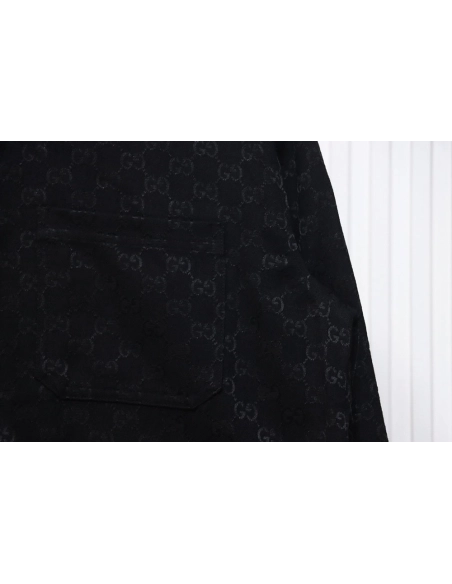 Gucci Double G all over print multipocket lapel jacket,Cheap Replica Reps Gucci