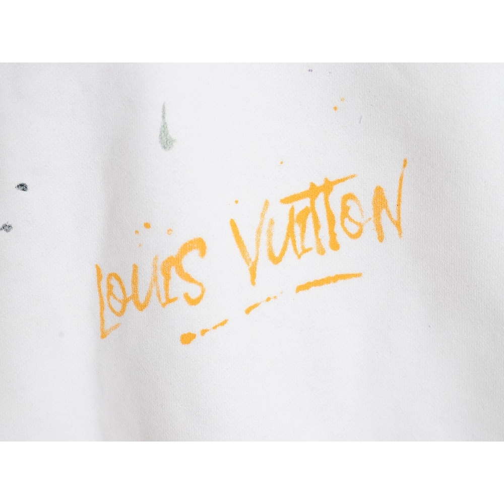 Louis Vuitton graffiti handpainted pumpkin sweatshirt,Cheap Replica Reps Louis Vuitton