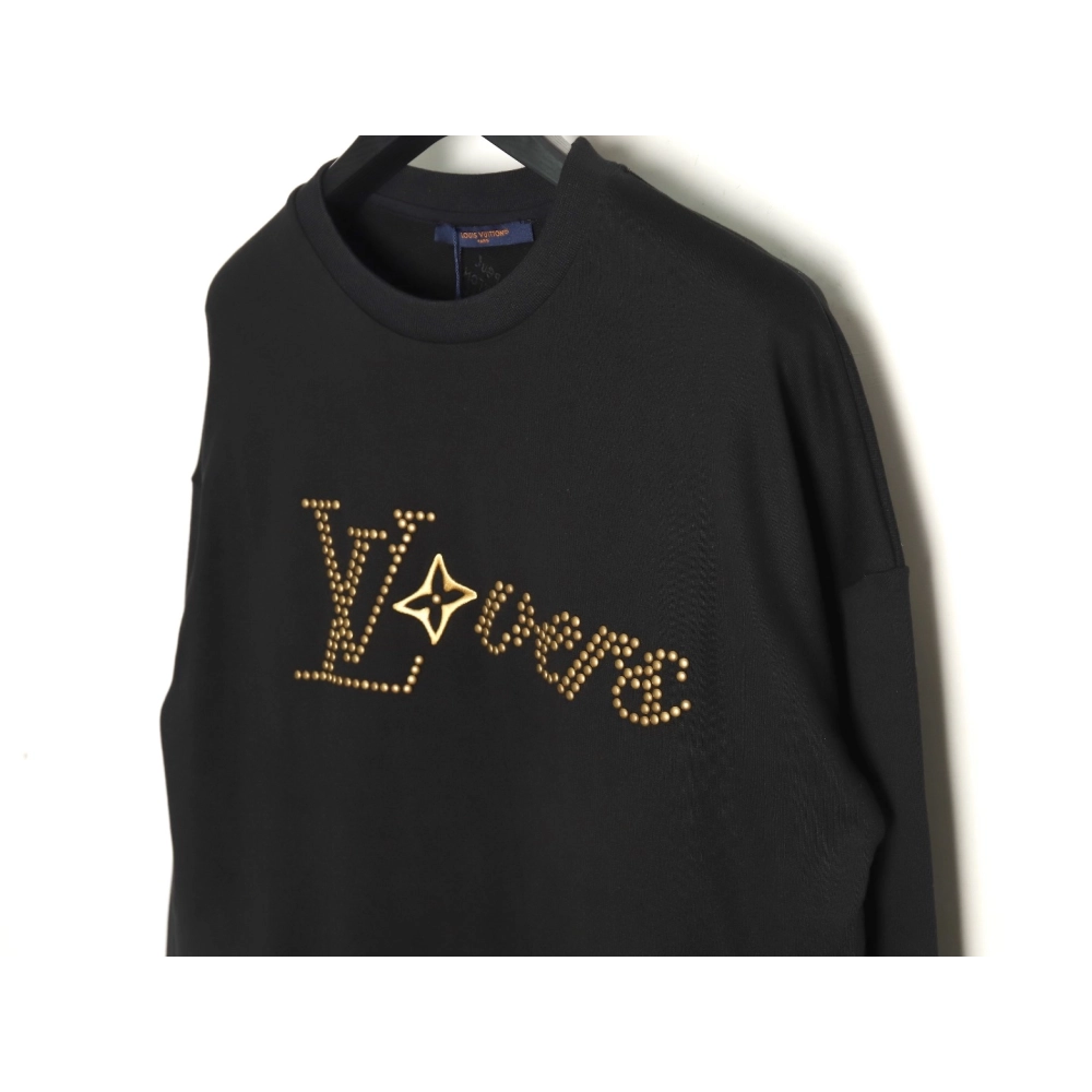 Louis Vuitton Beaded Embroidered Long Sleeve Shirt TSK1,Cheap Replica Reps Louis Vuitton