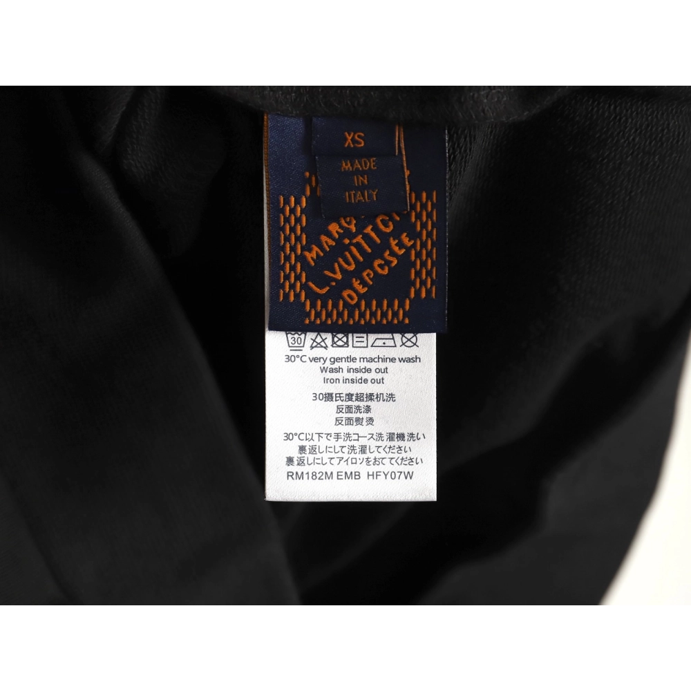 Louis Vuitton Beaded Embroidered Long Sleeve Shirt TSK1,Cheap Replica Reps Louis Vuitton