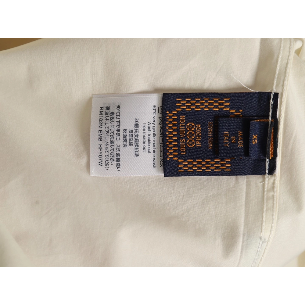 Louis Vuitton Beaded Embroidered Long Sleeve Shirt,Cheap Replica Reps Louis Vuitton