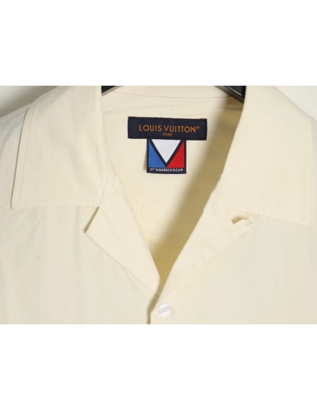 Louis Vuitton Beaded Embroidered Long Sleeve Shirt,Cheap Replica Reps Louis Vuitton