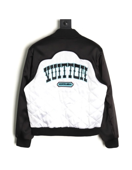 Louis Vuitton diamond check baseball jacket,Cheap Replica Reps Louis Vuitton
