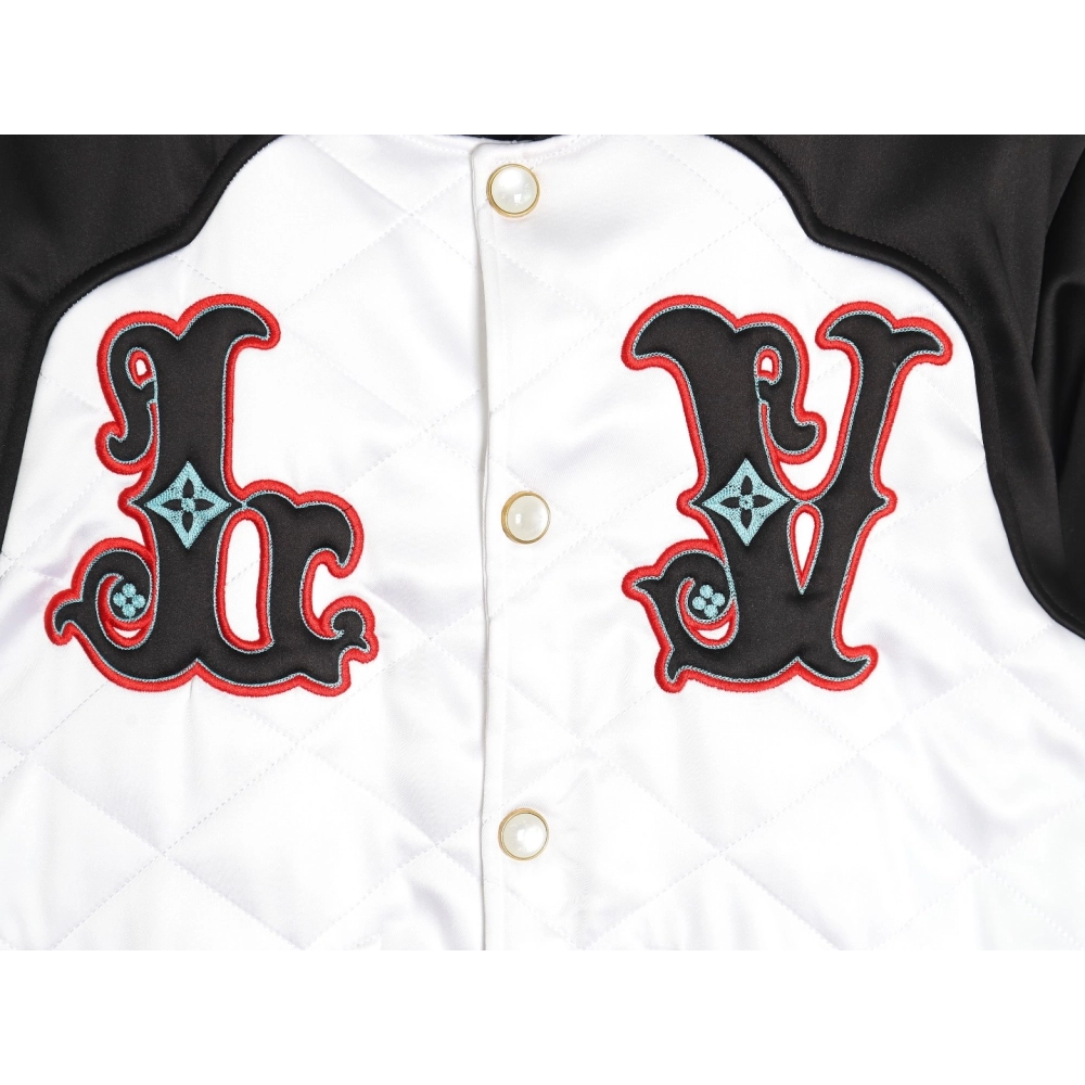 Louis Vuitton diamond check baseball jacket,Cheap Replica Reps Louis Vuitton