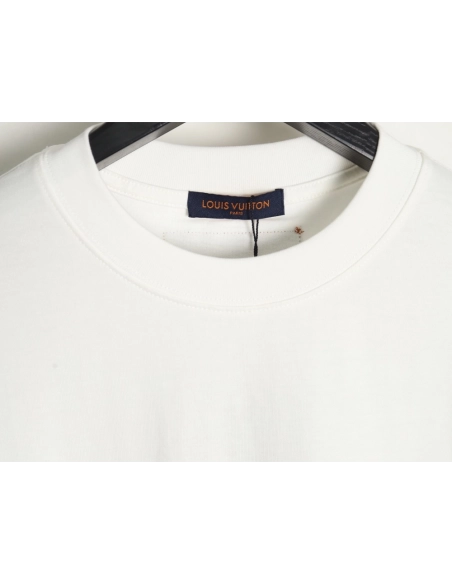 Louis Vuitton chain circle print Tshirt,Cheap Replica Reps Louis Vuitton