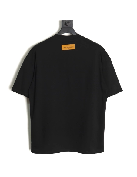 Louis Vuitton big logo monogram embroidered Tshirt TSK1,Cheap Replica Reps Louis Vuitton