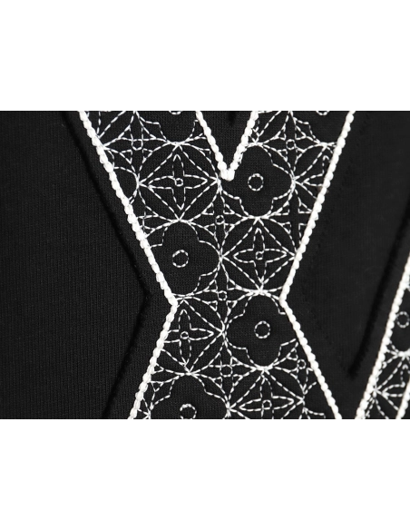 Louis Vuitton big logo monogram embroidered Tshirt TSK1,Cheap Replica Reps Louis Vuitton