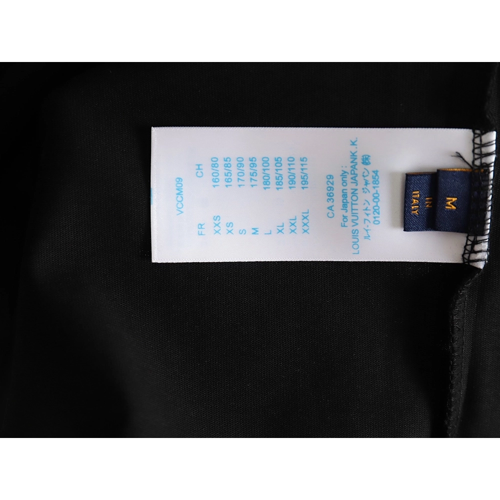 Louis Vuitton big logo monogram embroidered Tshirt TSK1,Cheap Replica Reps Louis Vuitton