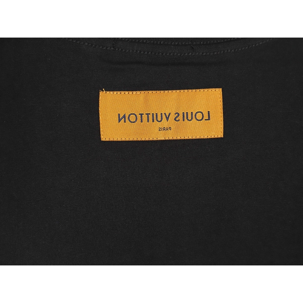 Louis Vuitton big logo monogram embroidered Tshirt TSK1,Cheap Replica Reps Louis Vuitton