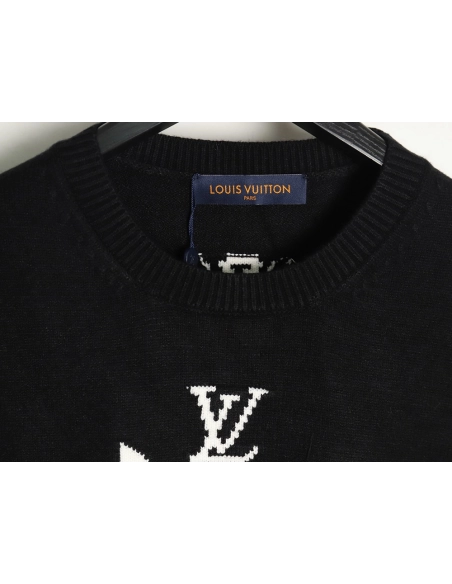 Louis Vuitton clock logo sweater TSK1,Cheap Replica Reps Louis Vuitton