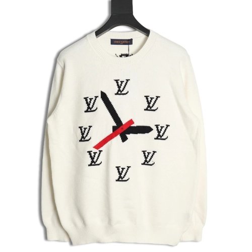 Louis Vuitton clock logo sweater,Cheap Replica Reps Louis Vuitton