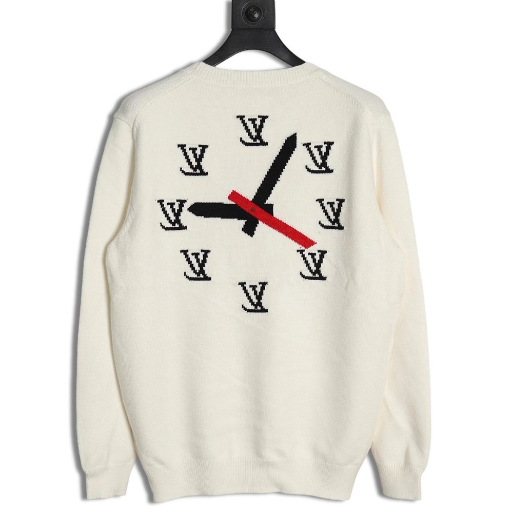 Louis Vuitton clock logo sweater,Cheap Replica Reps Louis Vuitton