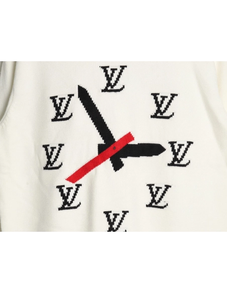 Louis Vuitton clock logo sweater,Cheap Replica Reps Louis Vuitton