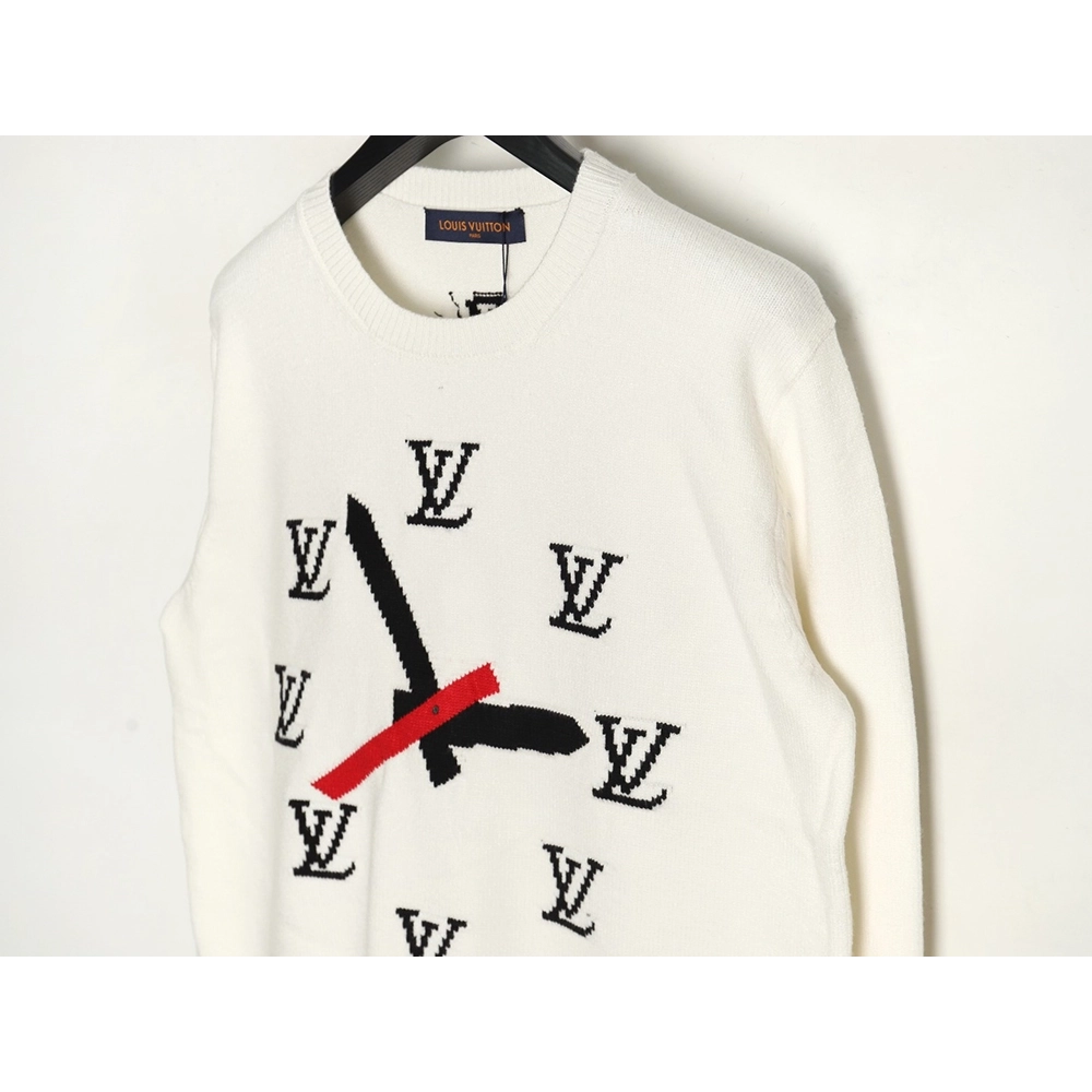 Louis Vuitton clock logo sweater,Cheap Replica Reps Louis Vuitton