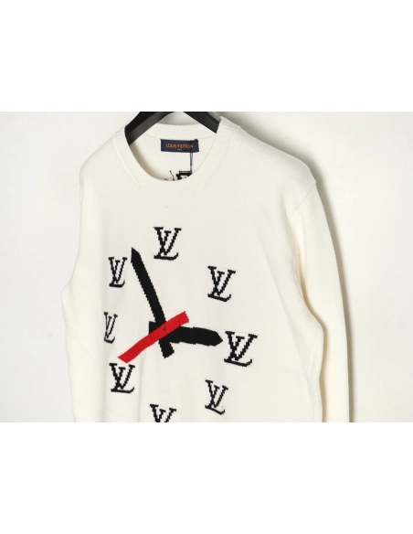 Louis Vuitton clock logo sweater,Cheap Replica Reps Louis Vuitton