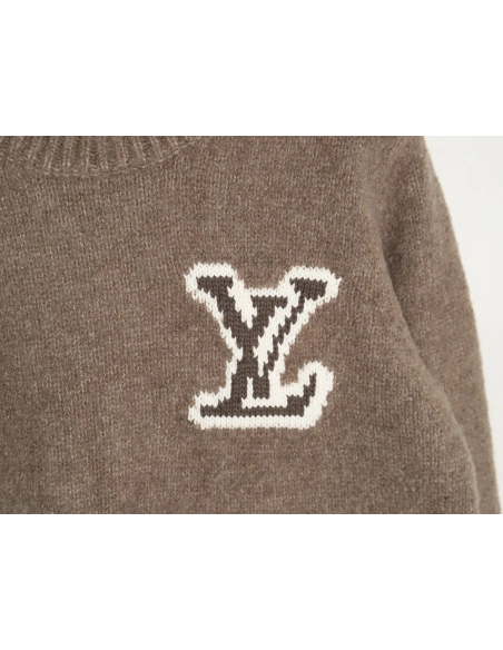 Louis Vuitton front and back large logo sweater,Cheap Replica Reps Louis Vuitton