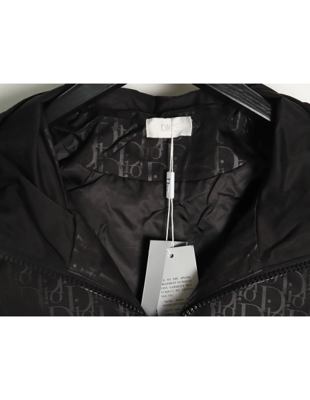 Dior all over printed woven zipup hooded jacket,Cheap Replica Reps Dior