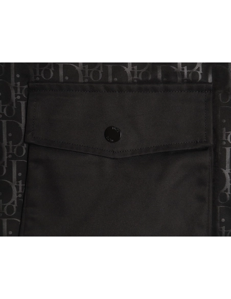 Dior all over printed woven zipup hooded jacket,Cheap Replica Reps Dior