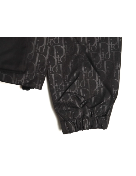 Dior all over printed woven zipup hooded jacket,Cheap Replica Reps Dior