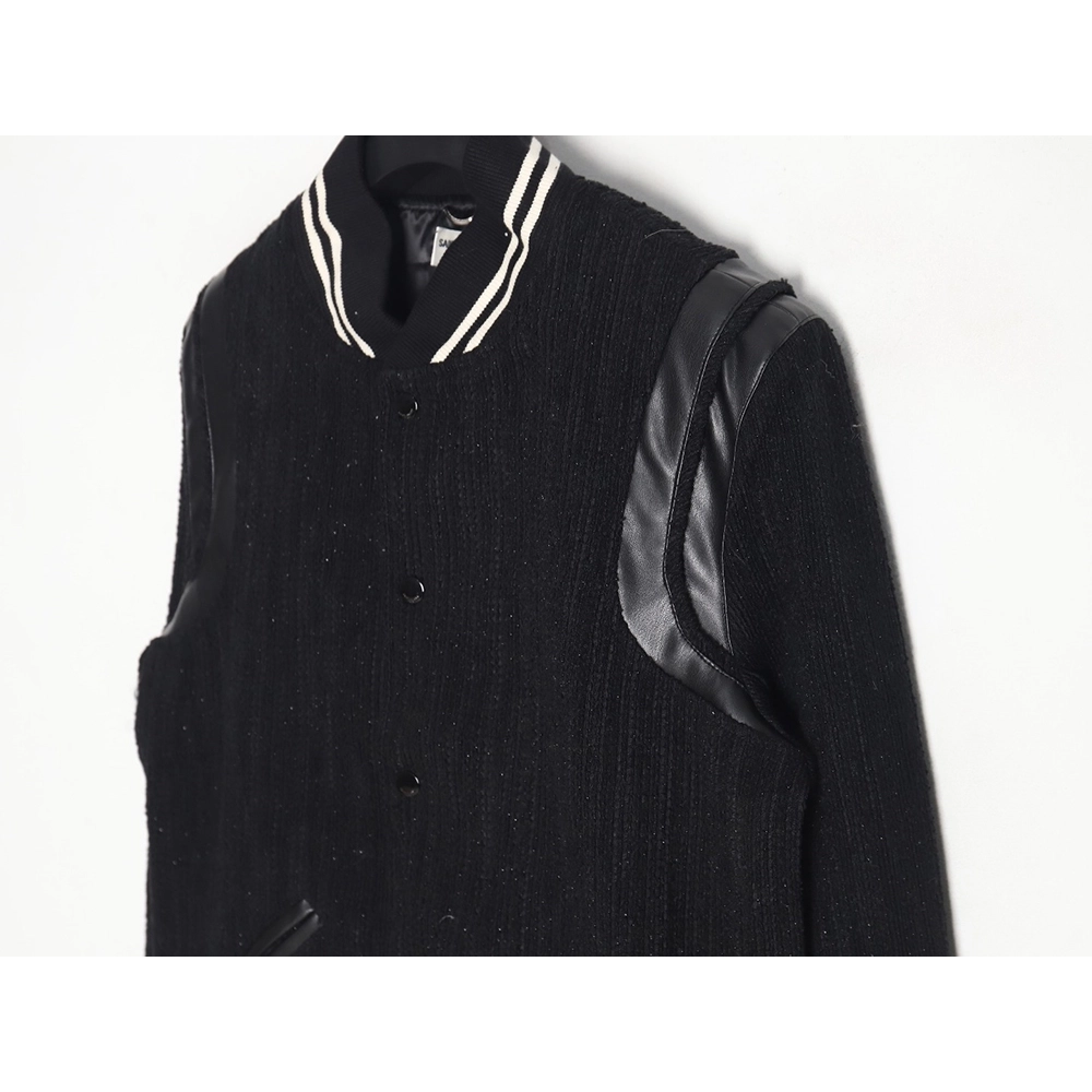 Saint Laurent Paris wooltweed baseball jacket,Cheap Replica Reps Saint Laurent