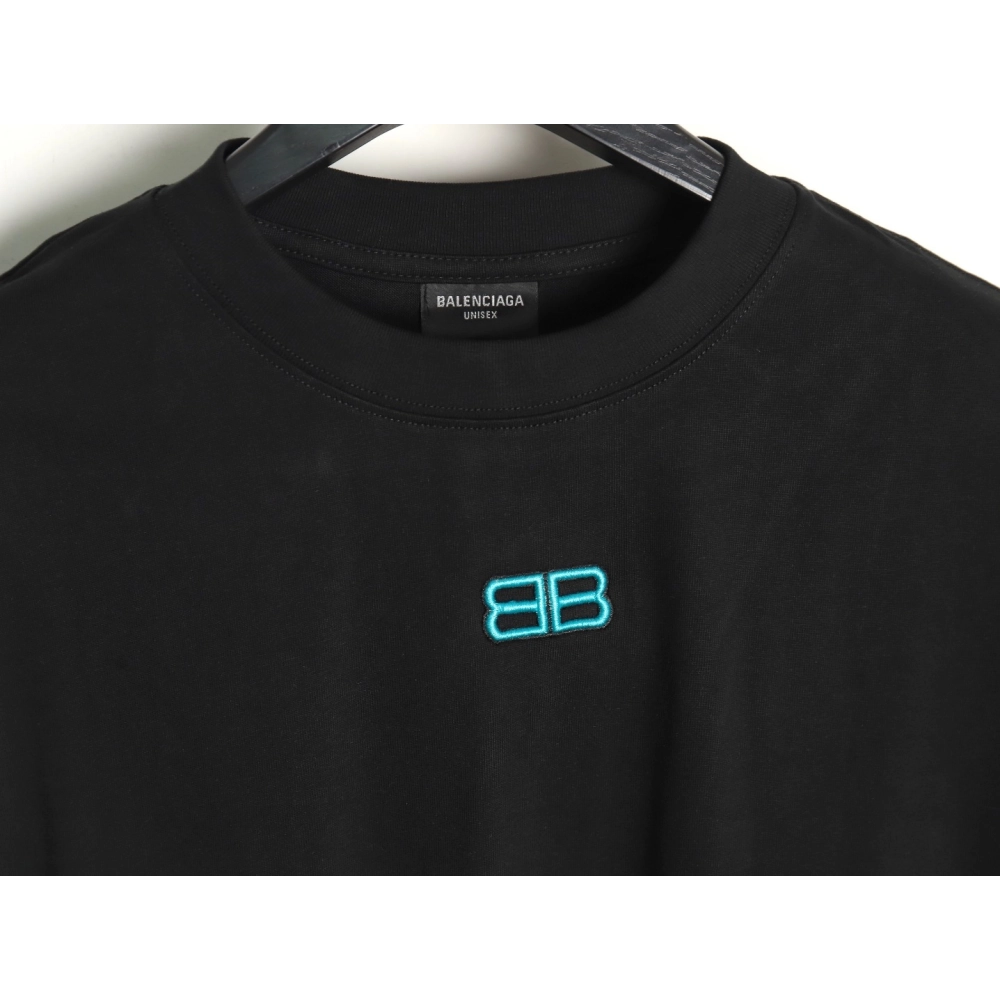 Balenciaga Double B embroidered Tshirt TSK1,Cheap Replica Reps Balenciaga