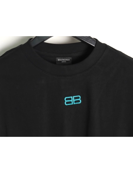Balenciaga Double B embroidered Tshirt TSK1,Cheap Replica Reps Balenciaga