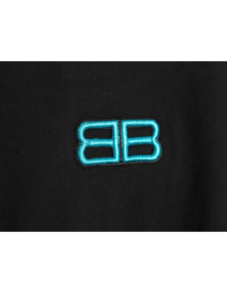 Balenciaga Double B embroidered Tshirt TSK1,Cheap Replica Reps Balenciaga