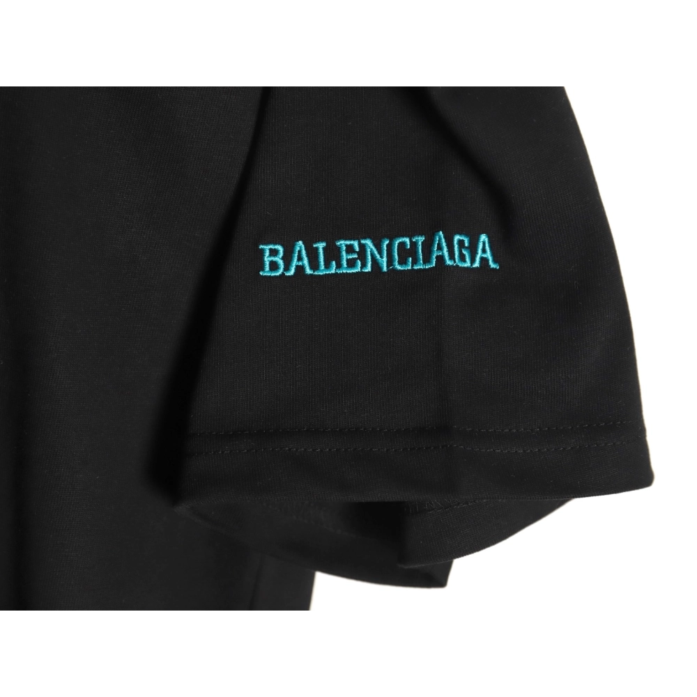 Balenciaga Double B embroidered Tshirt TSK1,Cheap Replica Reps Balenciaga