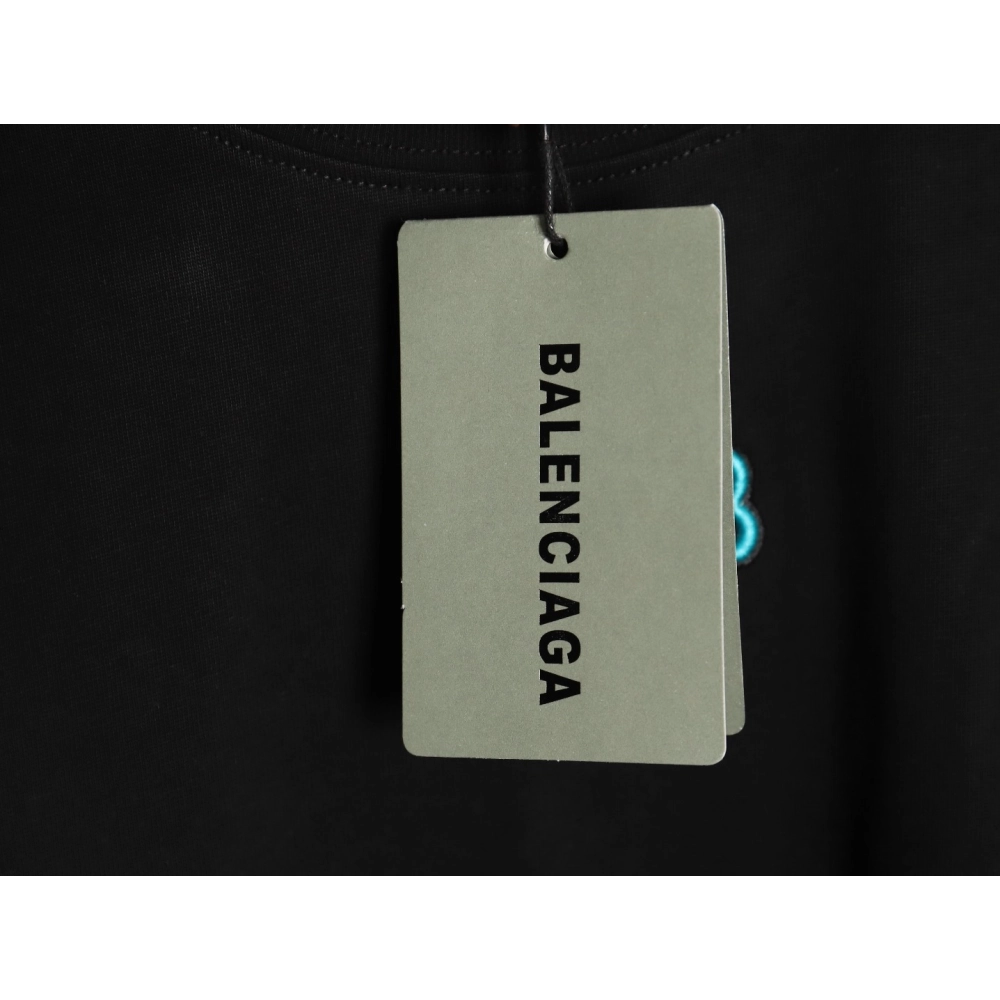 Balenciaga Double B embroidered Tshirt TSK1,Cheap Replica Reps Balenciaga