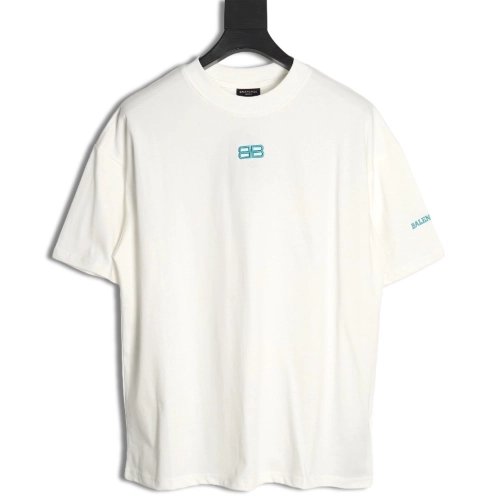Balenciaga Double B embroidered Tshirt,Cheap Replica Reps Balenciaga