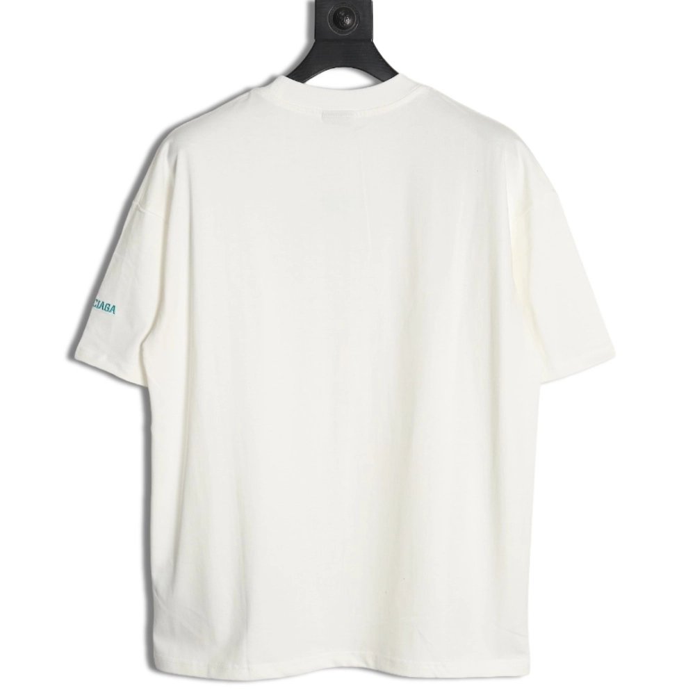 Balenciaga Double B embroidered Tshirt,Cheap Replica Reps Balenciaga