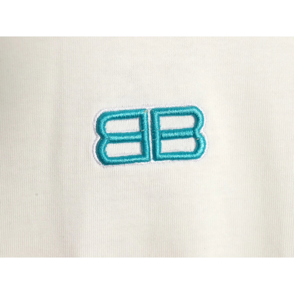 Balenciaga Double B embroidered Tshirt,Cheap Replica Reps Balenciaga