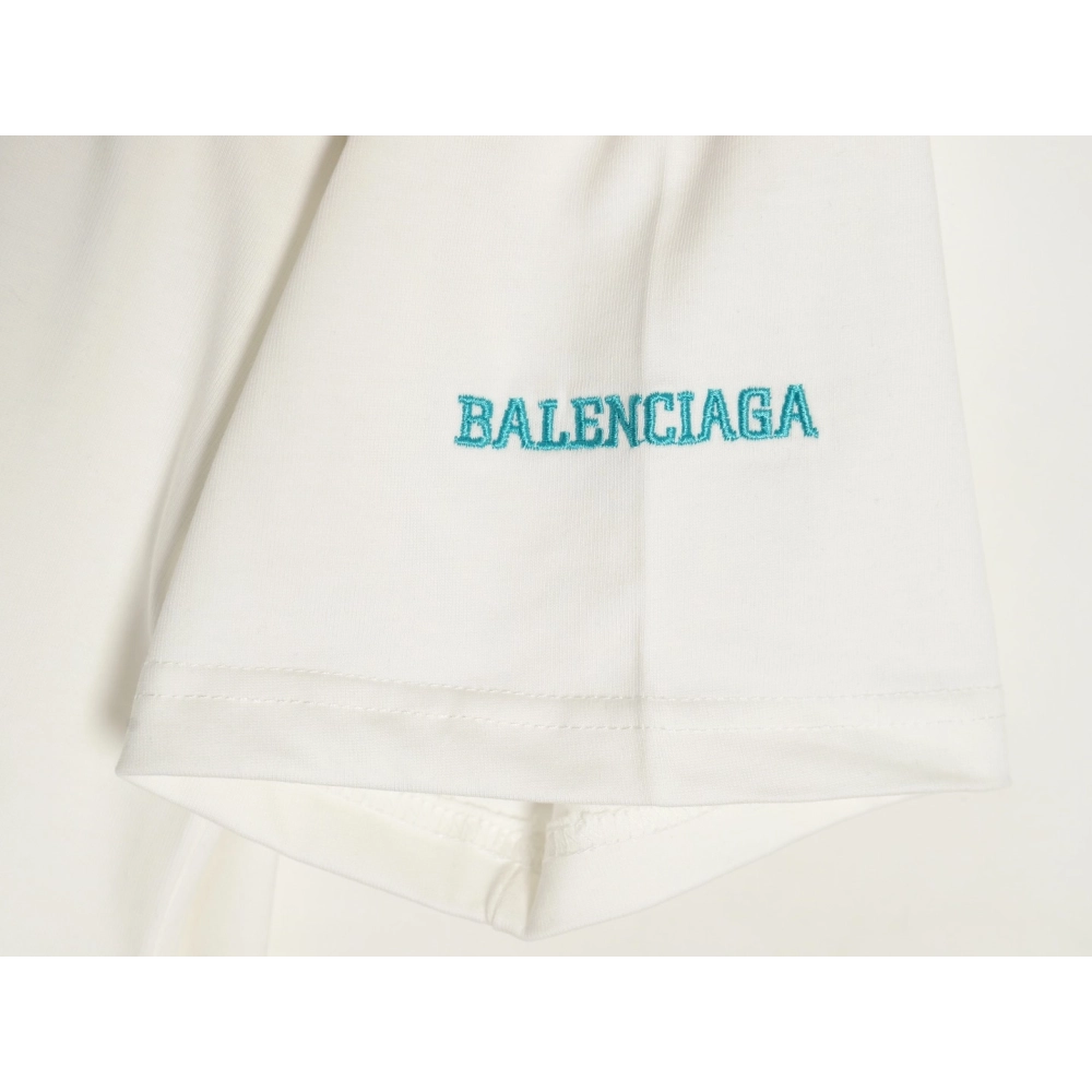 Balenciaga Double B embroidered Tshirt,Cheap Replica Reps Balenciaga